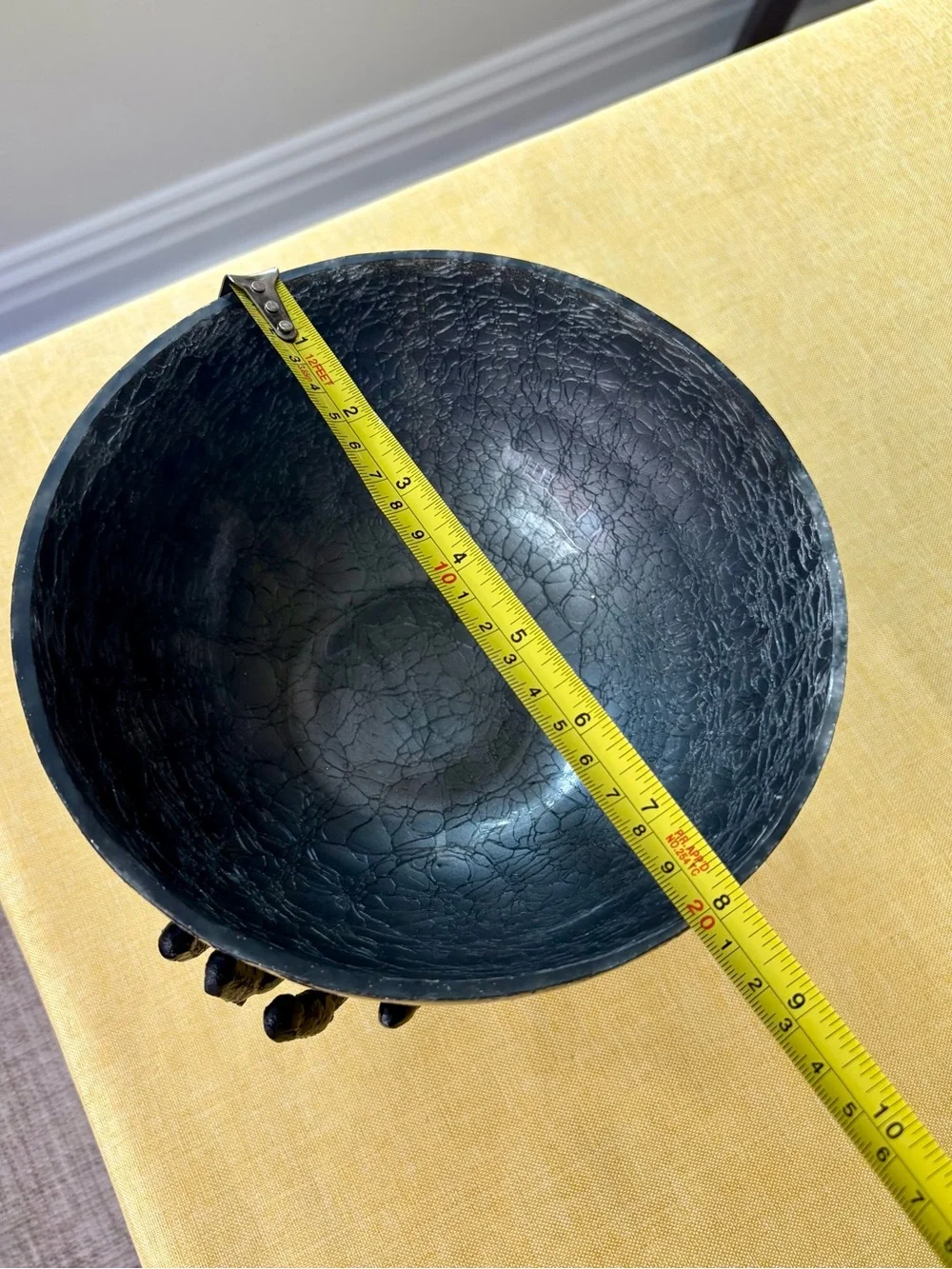 Skeleton Hands Round Metallic Bowl